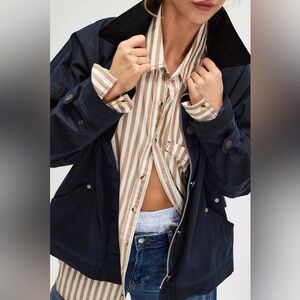 We The Free Cori Waxed Jacket Darkest Sapphire XS